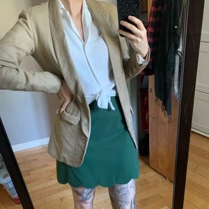 Mango linen blend blazer